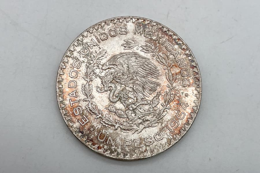 Silbermünze Mexiko 1964